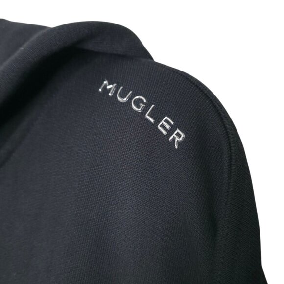 Mugler x H&M Corset Waist Black Hooded Zip Jacket Size XXL - Picture 7 of 14